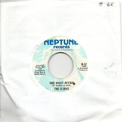 O'Jays:One night affair/There's someone waiting back at home:US Neptune:1968