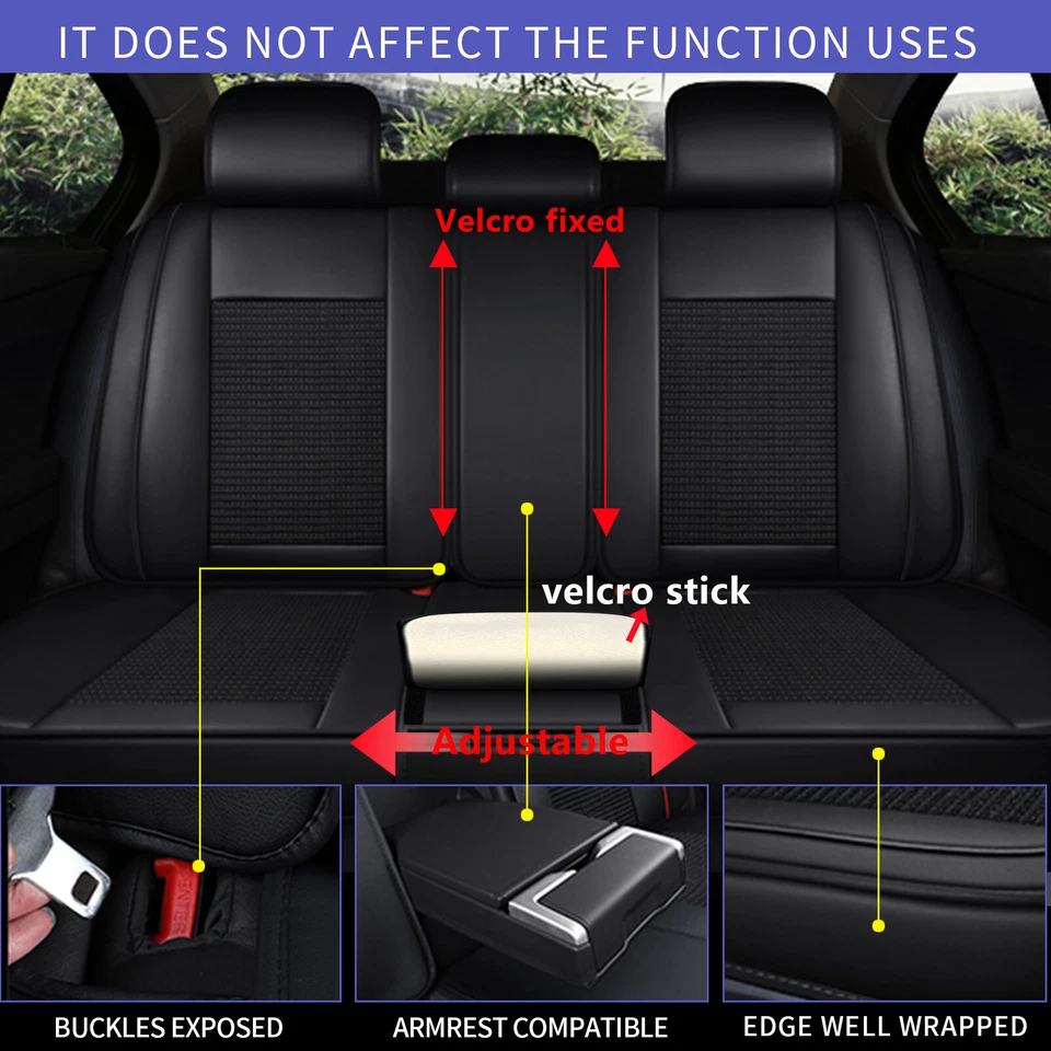 For Suzuki Forenza 2005-2007 Car Seat Covers PU Leather Full Set Cushion Luxury Foto 2 de 4