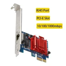 Gigabit Network Card Fast Ethernet PCIE RJ-45 LAN Adapter Lan 1000mbps Diskless