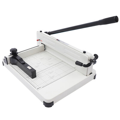 Professional Paper Trimmer Manual Guillotine Paper Cutter Heavy Duty Cut w/Ruler