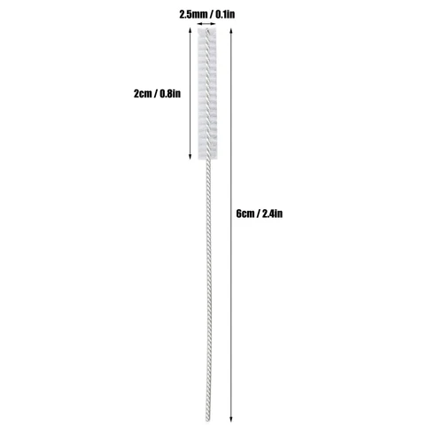 10 Hearing Aid Vent Brush Professional Nylon Hair Hearing Aid Tube Cleaning Tool - Picture 4 of 8