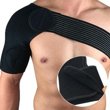 Shoulder Support Brace Back Guard Strap Wrap Belt Band Pads Single Adjusta  K1O5