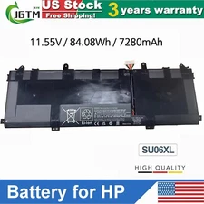 SU06XL Battery For HP Spectre X360 15 HSTNN-DB8W L29048-271 L29184-005 84.08Wh