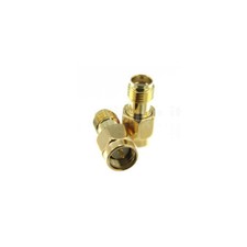2pcs SMA female to SMA male plug coaxial adapter jack barrel connector converter