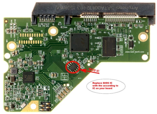 2060-800055-002 REV P1 Digital PCB HDD Logic Board