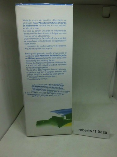 Hermes Un Jardin en Mediterranean Woman Body Fragrance ml 200 spray new - Picture 2 of 2