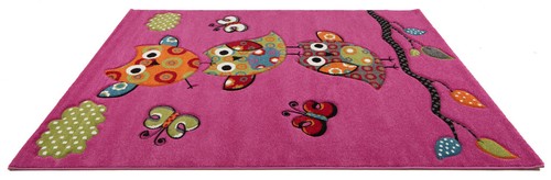 Kid's Carpet Gufo Maschinengewebter Multiple Größen-multisize, Red, Rug, Cartoon - Picture 4 of 24
