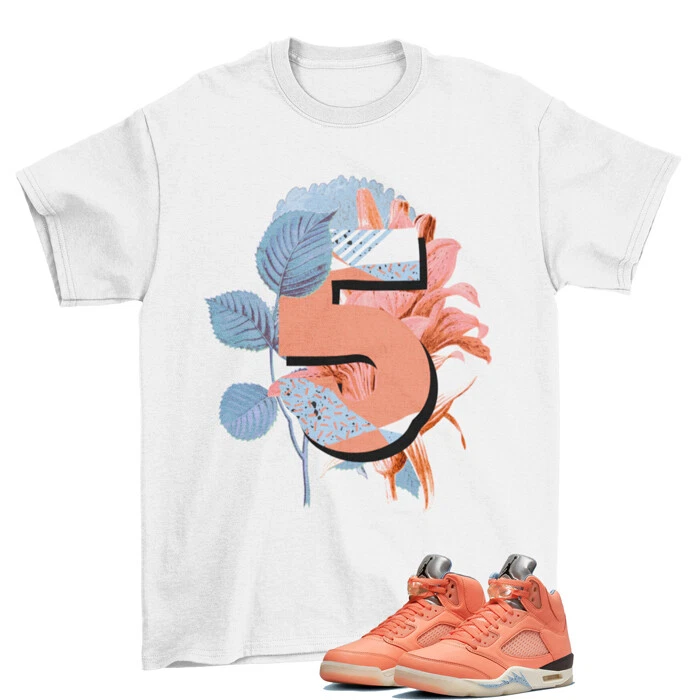 Floral Five Shirt White to Match Jordan 5 Retro Crimson Bliss DV4982-641
Opens in a new window or ta
