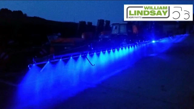 Amazone Crop Sprayer Blue LED Spot Light Set With Amazone Bolt On Boom Bracket