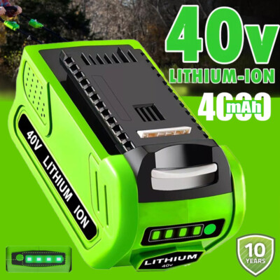 For Greenworks 2901319 G-MAX 40V 4.0Ah Battery 29472 29462 20202 29252 Lithium