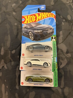 2023/24 Hot Wheels Audi RS E-Tron GT Trio, All 3 Different, 1/64 Scale Casting