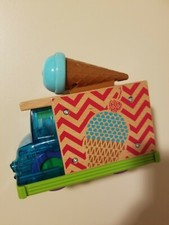 Wooden Metal Plastic Ice Cream Truck by Mattel Children Toy Vehicle Xylophone