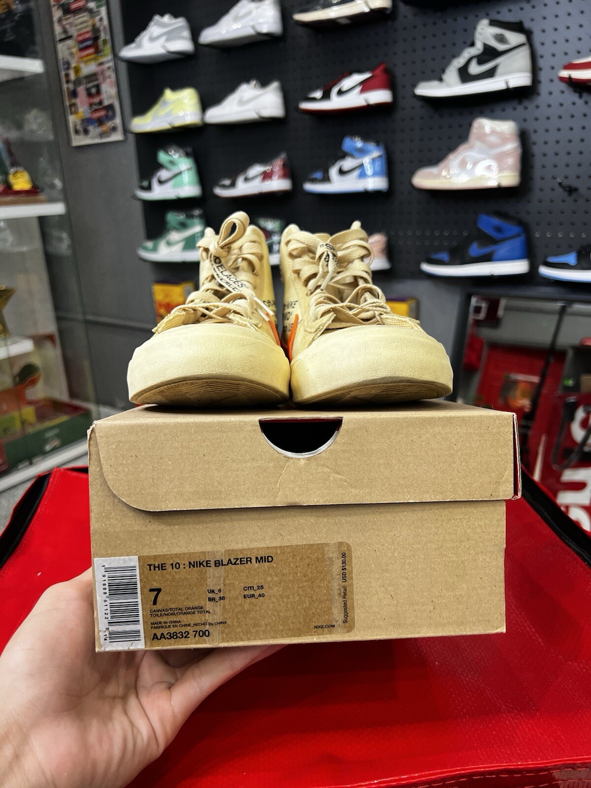 OFF WHITE X NIKE Taglia 7 Nike Off White x Blazer Mid All Hallows Eve