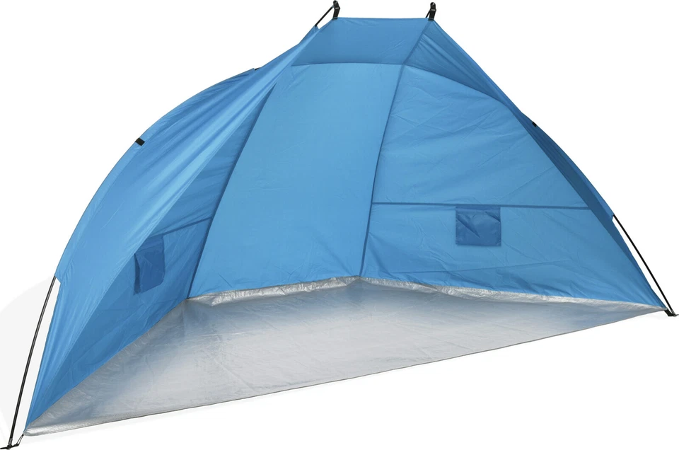 Strandmuschel Windschutz Sichtschutz 270x120x120 o. 260x110x110 UV50+ Strandzelt - Bild 3 von 4