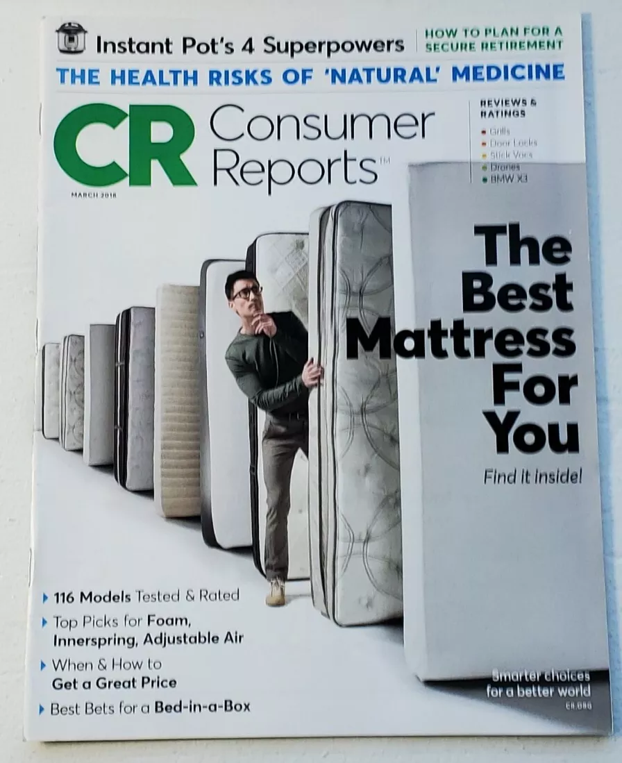 CR Consumer Reports Magazine March 2018 The Best Mattress For You