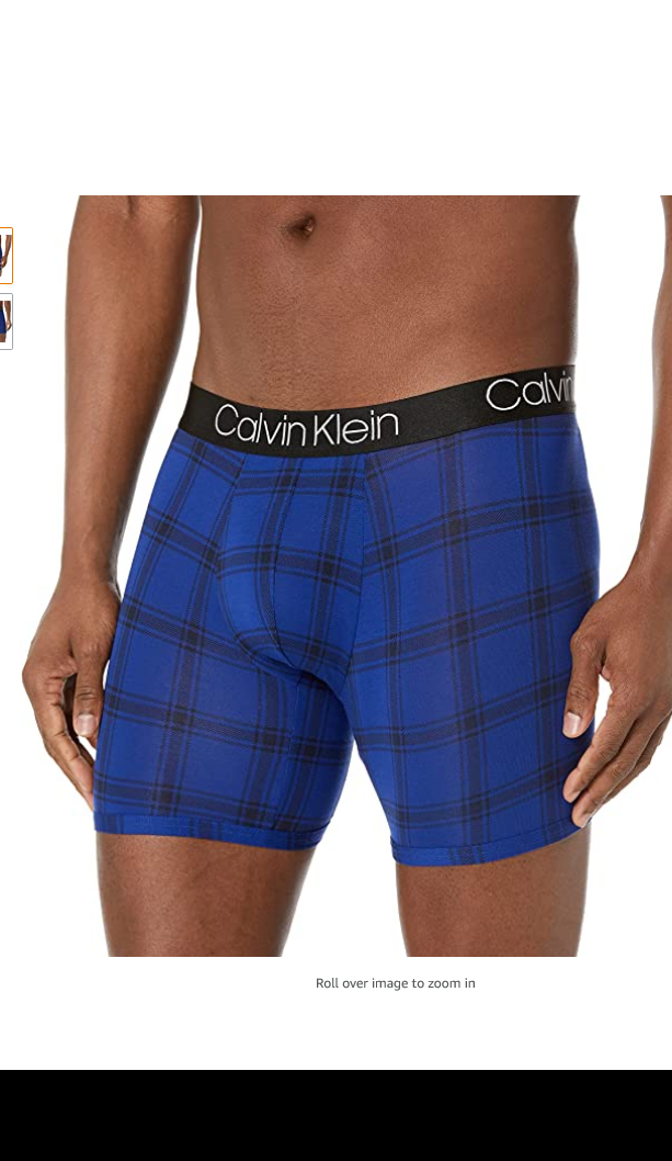 Calvin Klein Men's Ultra Soft Modal Boxer Briefs, Rocky Plaid Sailor