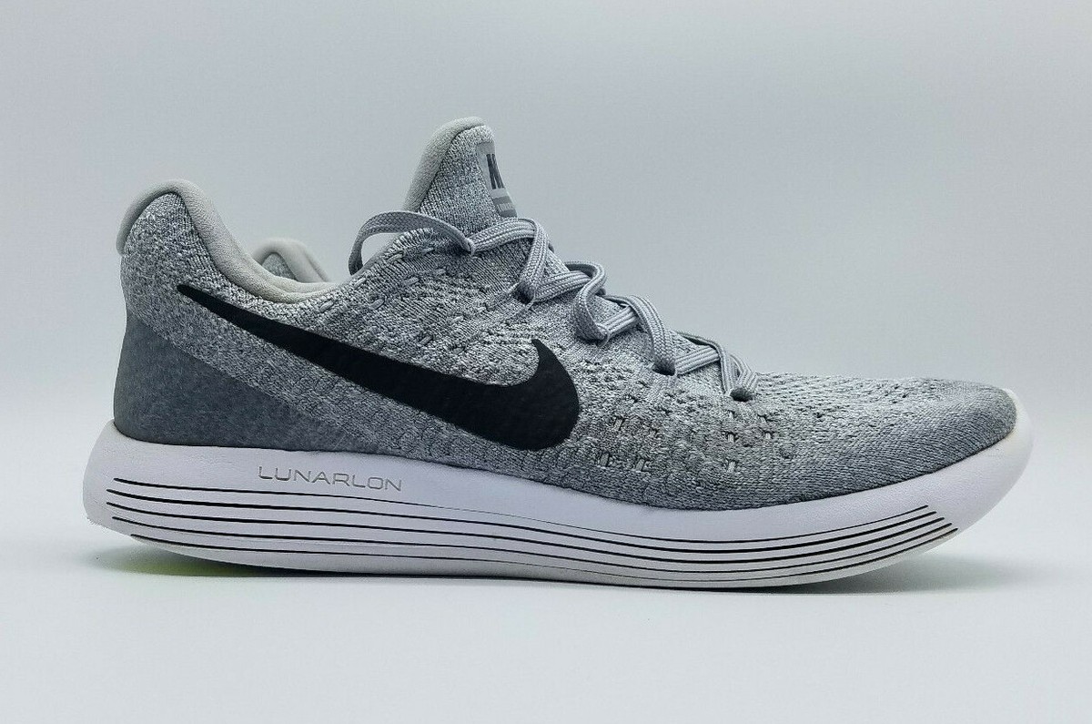 Elevado parque Por nombre Nike Lunarepic Low Flyknit 2 Women&#039;s Size 9.5 Running Shoes Wolf Gray  Black | eBay