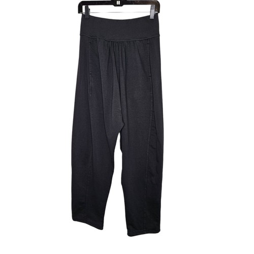 Prana Harem 2024 Comfy Lounge Pants High Waist Pockets Relaxed Fit Black L