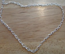 11" Sterling Silver TINY 2 mm Figure 8 Ankle Chain Bracelet