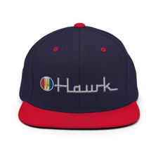 Studebaker Hawk Embroidered Snapback Hat Emblem Logo Badge Script