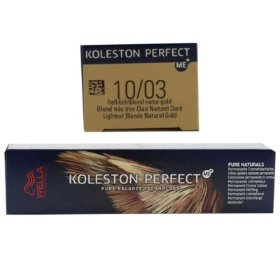Wella Koleston Perfect ME Pure Naturals 60 ml 10/03 helllichtblond naturgold
