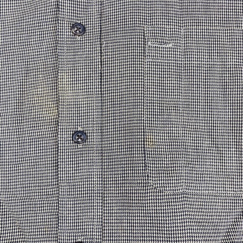 Arrow Easy Care Dress Shirt Men's 18-18.5 Brown Black Long Sleeve Houndstooth - Picture 2 of 8