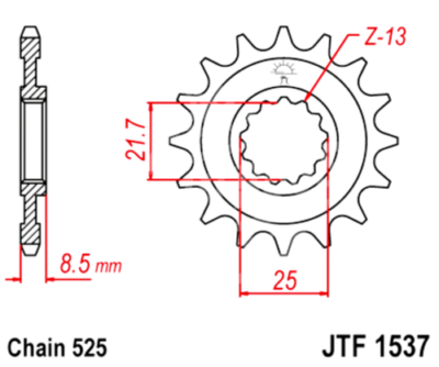 525 JT Sprockets and Drive Chain Kit for Kawasaki ZX 10R Ninja