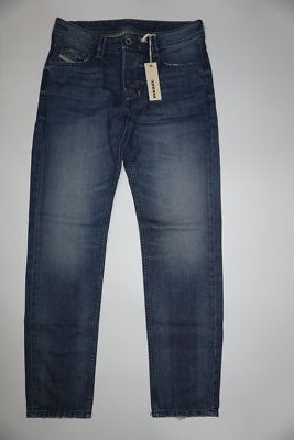 Diesel Larkee 0857H Herren Denim Jeans normale Passform gerade blau
