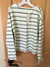 NWT Gymboree Green Pink Stripe Tee T Shirt Top Girls Long sleeve