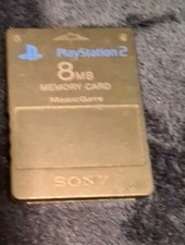 Official Genuine OEM Sony PlayStation 2 PS2 8MB Memory Card Black