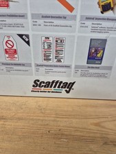 Scafftag Type Safety Tags Box of 40 Tags 40 Inserts 10 Pens. 