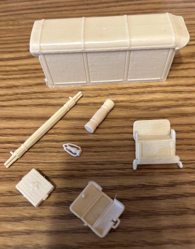 Marx Tan Wagon Top With Some Accessories Per Photos