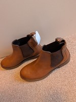 Hush Puppies Russell Leather Men's Tan Boots size 7 Chelsea New 