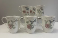 🦋🌸 Lenox Butterfly Meadow Porcelain Mug – 12 oz – Floral – Set of 6 Available 