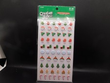 Creative life christmas craft Holiday Mini Puffy stickers 58pc