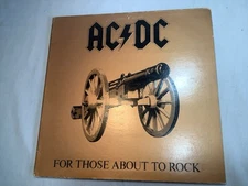 AC/DC For Those About To Rock Vinyl LP Record Album 1981 Atlantic SD11111