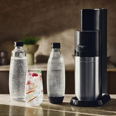 SodaStream DuoPack Fuse 2 x 1 Litre Plastic Bottle   Dishwasher Safe (BPA Free)