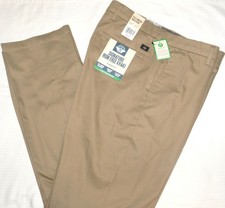 DOCKERS Signature Iron Free Khaki Pants Classic Stretch Flex Waist British Khaki