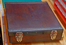 VINTAGE TOOLMAKERS ENGINEERS CABINET  WOODEN BOX LOVELY PATINA AND CONDITION 