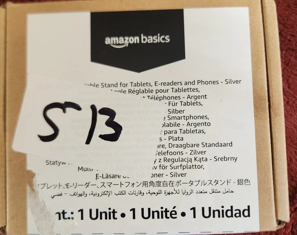 Amazon Basics Metal Stand for Tablets, E-Readers, & Phones; Silver - Image 4 of 4