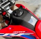 Honda CRF300L Carbon Tank Cover Guard Protector Fuel Gas 2021 - 2024