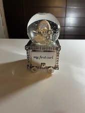Vintage Baby's Snow Globe "My 1st Curl" Functional Drawer Baby's Milestone