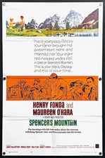 Spencer s Mountain 1963 Original One Sheet Movie Poster Fine Henry Fonda