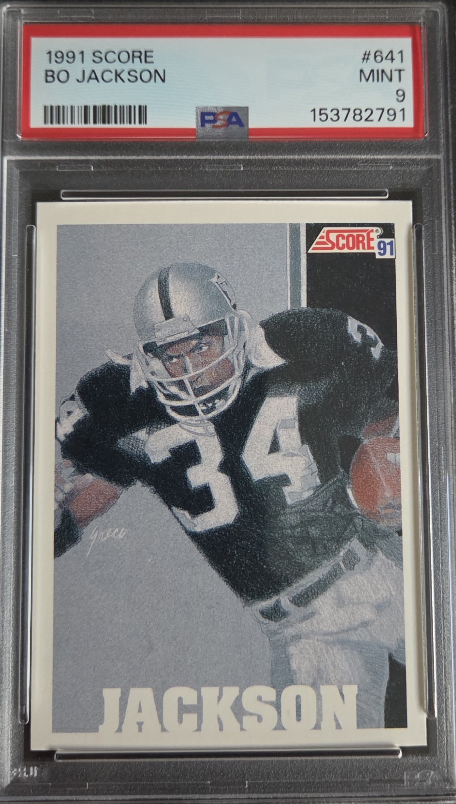 1991 Score - Team MVP Bo Jackson #641 PSA 9 MINT!!