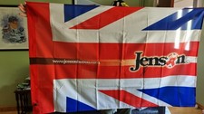 SIGNED JENSON BUTTON BRITISH FLAG IN PERFECT CONDITION WITH COA