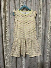 Tea Collection Flutter Sleeve Yellow Cotton Dress Size 6