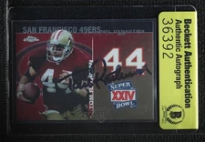 BAS 2008 Topps Chrome NFL Dynasties Tribute Tom Rathman Beckett Auth Sticker