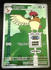 Pokemon Pidgeotto Card 208/197 Obsidian Flames Full Art Illustration Rare