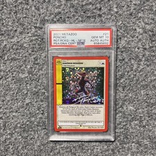 Metazoo Righteous Reckoning PSA 10 Poncho Auto Auth Gem Mint Nightfall Holo