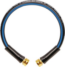 Short Garden Hose 2Ft X 5/8" Leader Hose for Hose Reel Faucet Flexible Lightweig